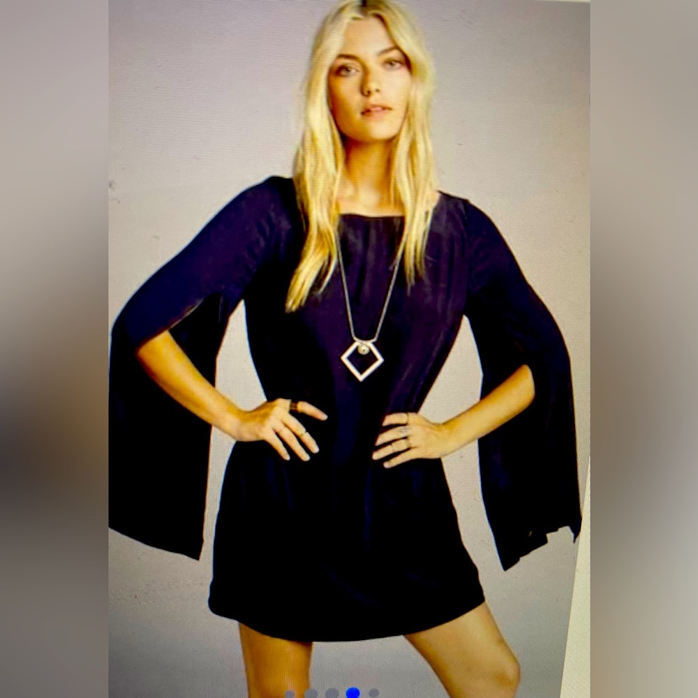Free People Some Like It Hot slot sleeve dress size L